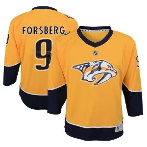 Stunning Filip Forsberg Nashville Predators Youth Home Replica Player Jersey   Gold to support your favorite players