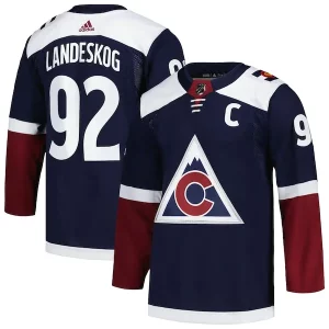 Stunning Gabriel Landeskog Colorado Avalanche adidas Alternate Primegreen Authentic Player Jersey   Navy/Burgundy to add to your hockey memorabilia collection