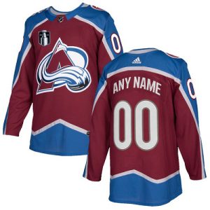 Stunning Men's Adidas Avalanche Personalized 2022 Stanley Cup Final Patch Authentic Burgundy Red Home NHL Jersey to support your favorite players