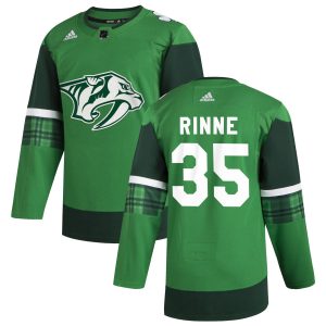 Stunning Nashville Predators #35 Pekka Rinne Men's Adidas 2020 St. Patrick's Day Stitched NHL Jersey Green.jpg.jpg to support your favorite players
