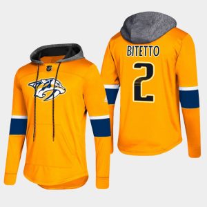 Stunning Predators #2 Anthony Bitetto Gold 2018 Pullover Platinum Hoodie for a memorable sports moment