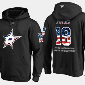Stunning Stars #18 Tyler Pitlick NHL Banner Wave Usa Flag Black Hoodie for a memorable sports moment
