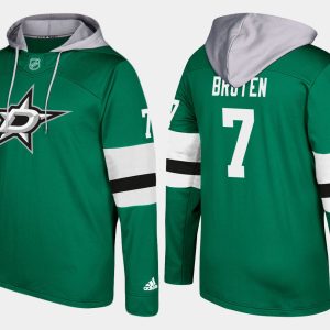 Stunning Stars #7 Neal Broten Green Name And Number Hoodie for a memorable sports moment