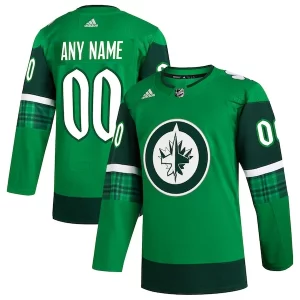 Stunning Winnipeg Jets adidas St. Patrick's Day Authentic Custom Jersey   Kelly Green for a memorable sports moment
