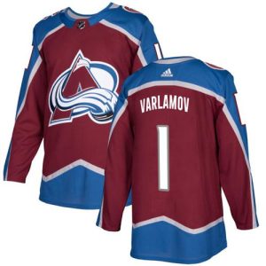 Superb Adidas Avalanche #1 Semyon Varlamov Burgundy Home Authentic Stitched Youth NHL Jersey to support your favorite players