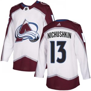 Superb Adidas Avalanche #13 Valeri Nichushkin White Youth Road Authentic Stitched NHL Jersey for top   notch game   day wear