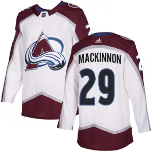 Superb Adidas Avalanche #29 Nathan MacKinnon White Road Authentic Stitched Youth NHL Jersey to show your team love