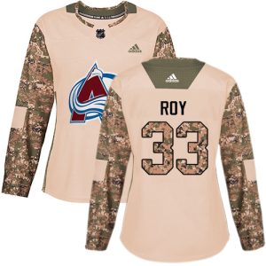 Superb Adidas Avalanche #33 Patrick Roy Camo Authentic 2017 Veterans Day Women's Stitched NHL Jersey for a memorable sports moment