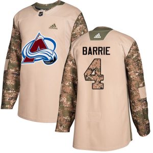 Superb Adidas Avalanche #4 Tyson Barrie Camo Authentic 2017 Veterans Day Stitched Youth NHL Jersey for die   hard Blackhawks fans