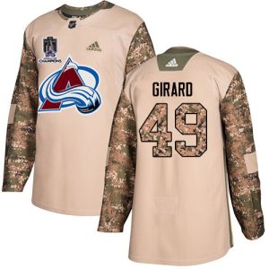 Superb Adidas Avalanche #49 Samuel Girard Camo Authentic 2022 Stanley Cup Champions Veterans Day Stitched NHL Jersey for a memorable sports moment