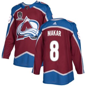 Superb Adidas Avalanche #8 Cale Makar Burgundy Youth 2022 Stanley Cup Champions Burgundy Home Authentic Stitched NHL Jersey for a valuable hockey collectible