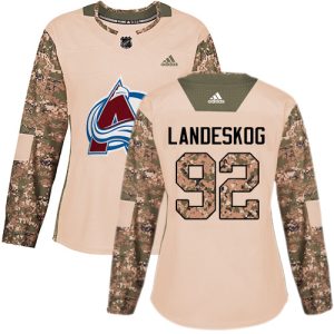 Superb Adidas Avalanche #92 Gabriel Landeskog Camo Authentic 2017 Veterans Day Women's Stitched NHL Jersey to stand out at the stadium