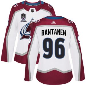 Superb Adidas Avalanche #96 Mikko Rantanen White Women's 2022 Stanley Cup Champions Road Authentic Stitched NHL Jersey to support your favorite players