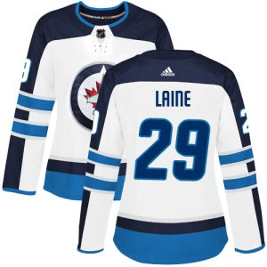 Superb Adidas Jets #29 Patrik Laine White Road Authentic Women's Stitched NHL Jersey for a valuable hockey collectible