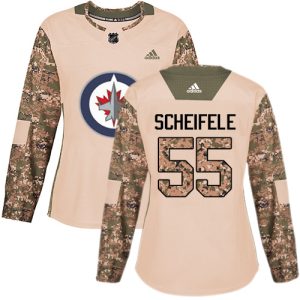 Superb Adidas Jets #55 Mark Scheifele Camo Authentic 2017 Veterans Day Women's Stitched NHL Jersey for true hockey enthusiasts