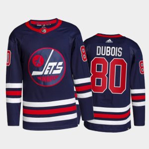 Superb Adidas Jets #80 Pierre Luc Dubois Men's 2021 22 Alternate Authentic NHL Jersey   Navy for true hockey enthusiasts