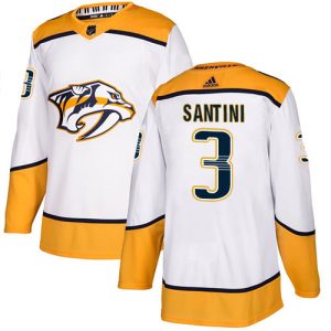 Superb Adidas Predators #3 Steven Santini White Road Authentic Stitched Youth NHL Jersey for an exciting hockey game