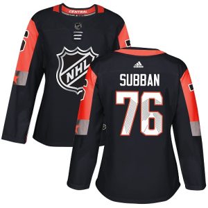 Superb Adidas Predators #76 P.K Subban Black 2018 All Star Central Division Authentic Women's Stitched NHL Jersey for top   notch game   day wear