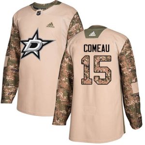 Superb Adidas Stars #15 Blake Comeau Camo Authentic 2017 Veterans Day Youth Stitched NHL Jersey for a valuable hockey collectible