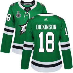 Superb Adidas Stars #18 Jason Dickinson Green Home Authentic Women's 2020 Stanley Cup Final Stitched NHL Jersey for a memorable sports moment