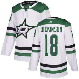 Superb Adidas Stars #18 Jason Dickinson White Road Authentic Youth Stitched NHL Jersey to stand out at the stadium