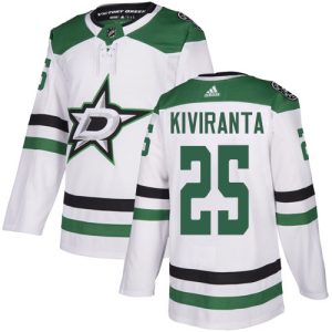 Superb Adidas Stars #25 Joel Kiviranta White Road Authentic Youth Stitched NHL Jersey for true hockey enthusiasts