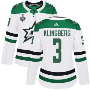 Superb Adidas Stars #3 John Klingberg White Road Authentic Women's 2020 Stanley Cup Final Stitched NHL Jersey to stand out at the stadium