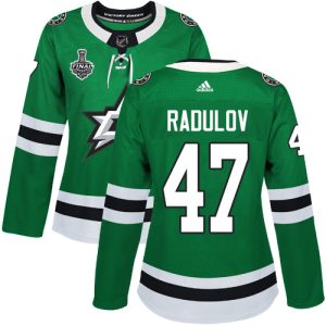 Superb Adidas Stars #47 Alexander Radulov Green Home Authentic Women's 2020 Stanley Cup Final Stitched NHL Jersey for true hockey enthusiasts