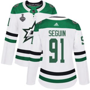 Superb Adidas Stars #91 Tyler Seguin White Road Authentic Women's 2020 Stanley Cup Final Stitched NHL Jersey for true hockey enthusiasts