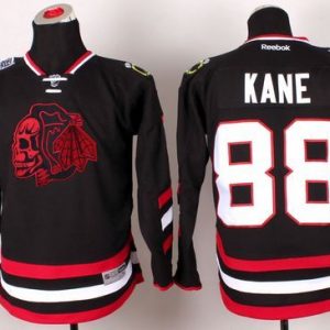 Superb Blackhawks #88 Patrick Kane Black(Red Skull) 2014 Stadium Series Stitched Youth NHL Jersey to support your favorite players