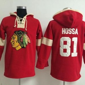 Superb Chicago Blackhawks #81 Marian Hossa Red Pullover NHL Hoodie to show your team love