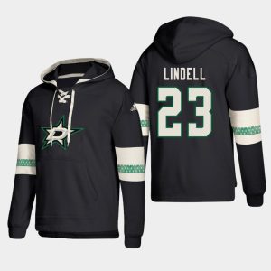 Superb Dallas Stars #23 Esa Lindell Black adidas Lace Up Pullover Hoodie to stand out at the stadium