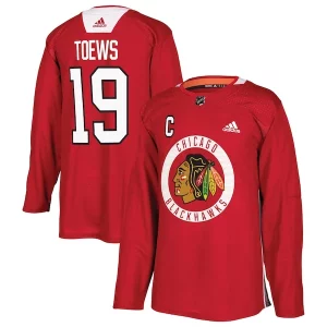 Superb Jonathan Toews Chicago Blackhawks adidas Practice Player Jersey   Red to add to your hockey memorabilia collection