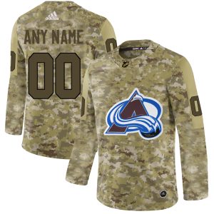Superb Men's Adidas Avalanche Personalized Camo Authentic NHL Jersey to stand out at the stadium