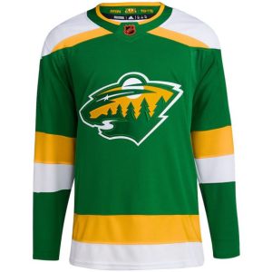 Superb Minnesota Wild Blank Men's adidas Reverse Retro 2.0 Authentic Player Jersey   Green to show your team love