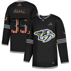Superb Nashville Predators #35 Pekka Rinne Adidas Men's Black USA Flag Limited NHL Jersey for true hockey enthusiasts