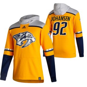 Superb Nashville Predators #92 Ryan Johansen Adidas Reverse Retro Pullover Hoodie Gold to add to your hockey memorabilia collection