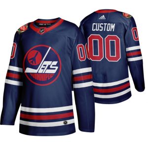Superb Winnipeg Jets Custom Men's 2019 20 Heritage Classic Wha Navy Stitched NHL Jersey to stand out at the stadium