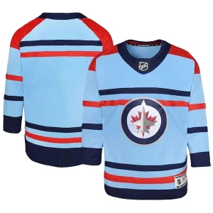 Superb Winnipeg Jets Youth Anniversary Premier Jersey   Light Blue for top   notch game   day wear