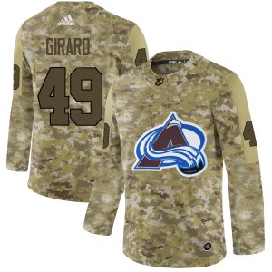 Trendy Adidas Avalanche #49 Samuel Girard Camo Authentic Stitched NHL Jersey to show your team love