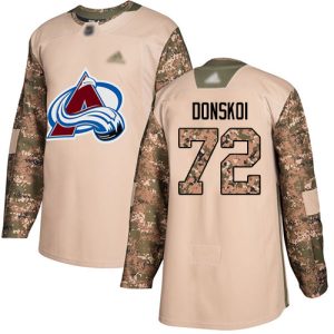 Trendy Adidas Avalanche #72 Joonas Donskoi Camo Authentic 2017 Veterans Day Stitched Youth NHL Jersey for top   notch game   day wear