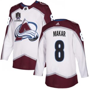 Trendy Adidas Avalanche #8 Cale Makar White 2022 Stanley Cup Champions Road Authentic Stitched NHL Jersey for a memorable sports moment