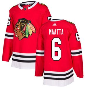 Trendy Adidas Blackhawks #6 Olli Maatta Red Home Authentic Stitched Youth NHL Jersey for die   hard Blackhawks fans
