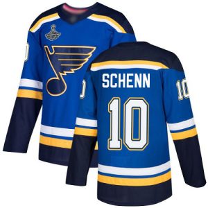 Trendy Adidas Blues #10 Brayden Schenn Blue Home Authentic Stanley Cup Champions Stitched Youth NHL Jersey for die   hard Blackhawks fans