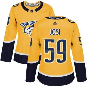 Trendy Adidas Predators #59 Roman Josi Yellow Home Authentic Women's Stitched NHL Jersey for a memorable sports moment