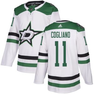 Trendy Adidas Stars #11 Andrew Cogliano White Road Authentic Youth Stitched NHL Jersey to stand out at the stadium