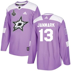 Trendy Adidas Stars #13 Mattias Janmark Purple Authentic Fights Cancer Youth 2020 Stanley Cup Final Stitched NHL Jersey to support your favorite players