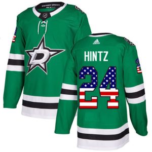 Trendy Adidas Stars #24 Roope Hintz Green Home Authentic USA Flag Youth Stitched NHL Jersey for a memorable sports moment