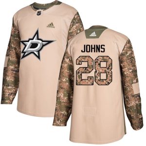 Trendy Adidas Stars #28 Stephen Johns Camo Authentic 2017 Veterans Day Youth Stitched NHL Jersey for true hockey enthusiasts