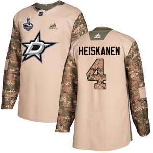 Trendy Adidas Stars #4 Miro Heiskanen Camo Authentic 2017 Veterans Day 2020 Stanley Cup Final Stitched NHL Jersey for a valuable hockey collectible